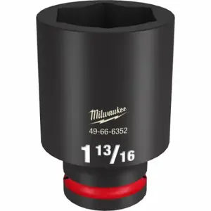 MILWAUKEE 49-66-6352 Deep Impact Socket, 3/4 Inch Drive Size, 1 13/16 Inch Socket Size, 6-Point, Deep | CT3LLE 61DM27