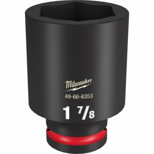 MILWAUKEE 49-66-6353 Deep Impact Socket, 3/4 Inch Drive Size, 1 7/8 Inch Socket Size, 6-Point, Deep | CT3LLN 61DM28