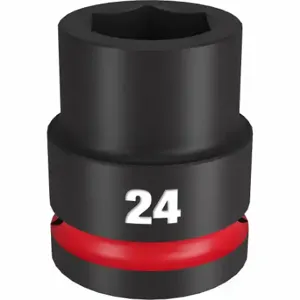 MILWAUKEE 49-66-6362 Standard Impact Socket, 3/4 Inch Drive Size, 24 mm Socket Size, 6-Point | CT3LXK 61DM37