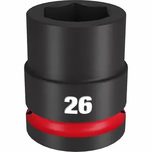 MILWAUKEE 49-66-6364 Standard Impact Socket, 3/4 Inch Drive Size, 26 mm Socket Size, 6-Point | CT3LUW 61DM39