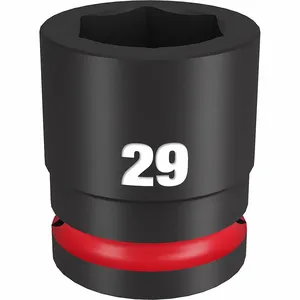 MILWAUKEE 49-66-6367 Standard Impact Socket, 3/4 Inch Drive Size, 29 mm Socket Size, 6-Point | CT3LUZ 61DM42