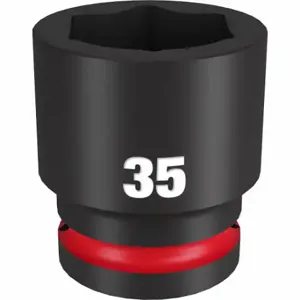 MILWAUKEE 49-66-6373 Standard Impact Socket, 3/4 Inch Drive Size, 35 mm Socket Size, 6-Point | CT3LYR 61DM48