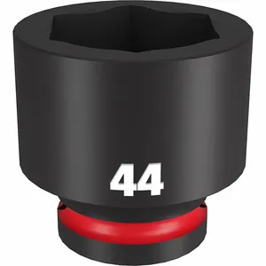 MILWAUKEE 49-66-6382 Standard Impact Socket, 3/4 Inch Drive Size, 44 mm Socket Size, 6-Point | CT3LVQ 61DM57