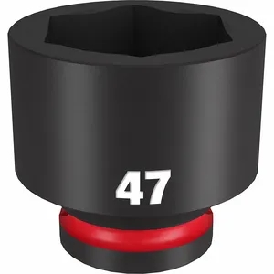 MILWAUKEE 49-66-6385 Standard Impact Socket, 3/4 Inch Drive Size, 47 mm Socket Size, 6-Point | CT3LVU 61DM60