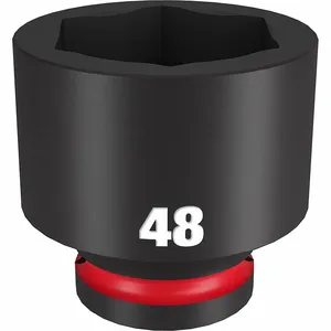 MILWAUKEE 49-66-6386 Standard Impact Socket, 3/4 Inch Drive Size, 48 mm Socket Size, 6-Point | CT3LVV 61DM61