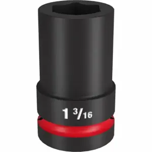 MILWAUKEE 49-66-6507 Deep Impact Socket, 1 Inch Drive Size, 1 3/16 Inch Socket Size, 6-Point, Deep | CT3LHM 61DN04