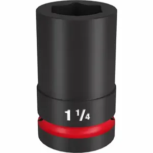 MILWAUKEE 49-66-6508 Deep Impact Socket, 1 Inch Drive Size, 1 1/4 Inch Socket Size, 6-Point, Deep | CT3LHH 61DN05