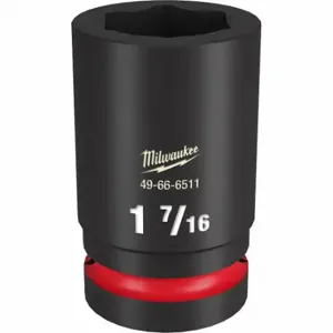 MILWAUKEE 49-66-6511 Deep Impact Socket, 1 Inch Drive Size, 1 7/16 Inch Socket Size, 6-Point, Deep | CT3LHT 61DN08