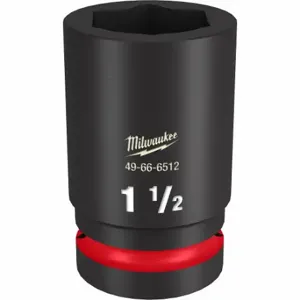 MILWAUKEE 49-66-6512 Deep Impact Socket, 1 Inch Drive Size, 1 1/2 Inch Socket Size, 6-Point, Deep | CT3LHG 61DN09