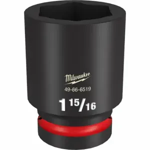 MILWAUKEE 49-66-6519 Deep Impact Socket, 1 Inch Drive Size, 1 15/16 Inch Socket Size, 6-Point, Deep | CT3LXX 61DN16