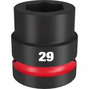 MILWAUKEE 49-66-6594 Standard Impact Socket, 1 Inch Drive Size, 29 mm Socket Size, 6-Point Black Phosphate | CT3LPZ 61DN21