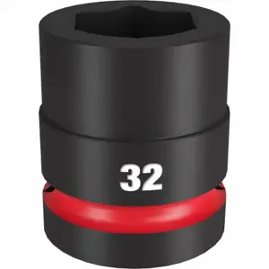 MILWAUKEE 49-66-6597 Standard Impact Socket, 1 Inch Drive Size, 32 mm Socket Size, 6-Point Black Phosphate | CT3LQB 61DN24