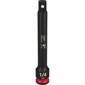 MILWAUKEE 49-66-6700 Impact Extension, 1/4 Inch Input Drive Size, 1/4 Inch Output Drive Size, 3 Inch Overall | CT3LFM 61DN44