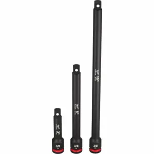 MILWAUKEE 49-66-6714 Impact Extension Set, 3/8 Inch Input Drive Size, 3/8 Inch Output Drive Size | CT3LFD 61DN58