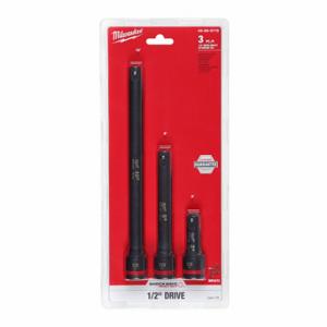 MILWAUKEE 49-66-6715 Impact Extension, 1/2 Inch Input Drive Size, 1/2 Inch Output Drive Size, Black Oxide | CT3LFK 61DN59