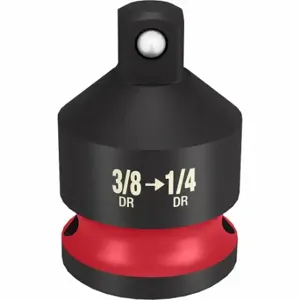 MILWAUKEE 49-66-6722 Impact Reducer, 3/8 Inch Input Drive Size, Black Phosphate, 1/4 Inch Output Drive Size | CT3LFA 61DN62