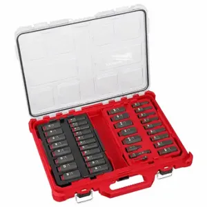 MILWAUKEE 49-66-6805 Socket Set, 3/8 Inch Drive Size, 36 Pieces, 0 Std Socket Count/Style | CT3PBJ 798KX9