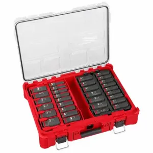 MILWAUKEE 49-66-6806 Socket Set, 1/2 Inch Drive Size, 31 Pieces, 0 Std Socket Count/Style | CT3PBX 798KY0