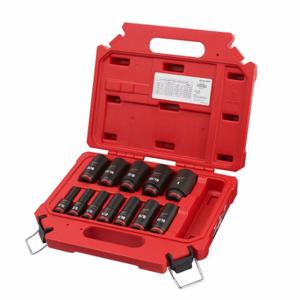 MILWAUKEE 49-66-7006 Impact Socket Set, 3/8 Inch Drive Size, 12 Pieces, 5/16 Inch to 1 Inch Socket Size Range | CT3LGY 61DN92