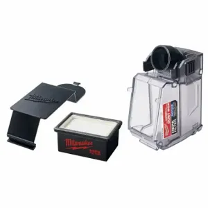 MILWAUKEE 49-90-2343 Dust Extractor Dust Box, On-Tool, Self-Contained, Universal, Sds-Plus, Hepa, M12 | CT3KAB 61UU56