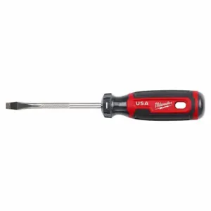 MILWAUKEE MT206 Screwdriver, 1/4 Inch Tip Size, 8 1/4 Inch Length, 4 Inch Shank Length, Cushion Grip | CT3NYD 798KW0