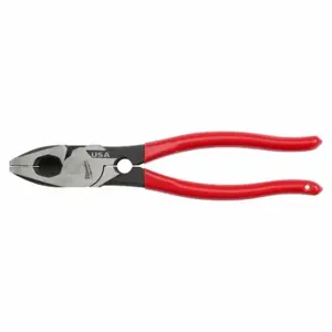 MILWAUKEE MT500T Dipped Grip Plier, Flat, 9 Inch Overall Lg, 1 7/8 Inch Jaw Lg, 1 1/4 Inch Jaw Width | CT3MFG 798KU1