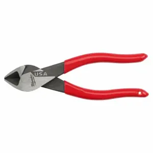 MILWAUKEE MT506 Dipped Grip Plier, Flush, Straight, Tapered, 1 Inch Jaw Lg, 1 1/8 Inch Jaw Width | CP4NXF 798KU3