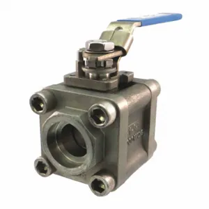 MILWAUKEE VALVE 35FSS1NLL-112 Ball Valve, 1 1/2 Inch Pipe, 1 1/2 Inch Tube, 2000 PSI | CT3PZD 489J17