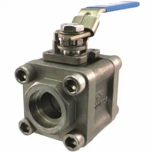 MILWAUKEE VALVE 35RSS1NLL-014 Ball Valve, 1/4 Inch Pipe, 1/4 Inch Tube, 2000 PSI CWP, -20-450 Deg F | CT3PZJ 489J11