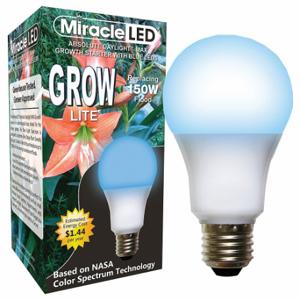 MIRACLE LED 602124 Glühbirne, Blue Spc Hydrp LED Ultr Start, A21, 150 W INC Watt Eq, 120 V, 12 W Watt, LED | CT3QGH 655Y11