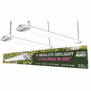 MIRACLE LED 602133 Grow Light Fixture, Bulb Type Integrated LED, 120V, LED, Linkable, Hanging Chains Mounting | CT3QGC 655Y20