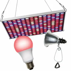 MIRACLE LED 602234 LED Grow Panel/Clamp On LED Red 5 Spec, Red, 120V, Bulb Included | CT3QEW 655Z18