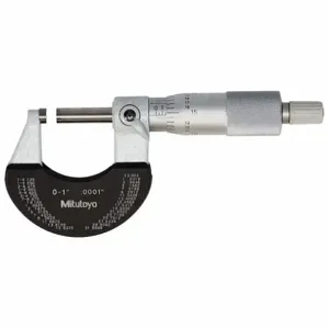 MITUTOYO 102-327-10 Outside Micrometer, Inch, 0-1 Inch Range, +/-0.0001 Inch Accuracy, .0001 Inch Resolution | CT3XVP 798K38