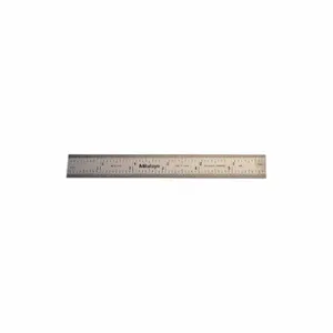 MITUTOYO 182-102 Steel Rule, 16R, 1/100, 1/32, 1/50, 1/64 Inch, 6 Inch Length | CJ3NDT 54GE60