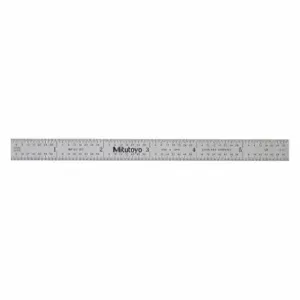 MITUTOYO 182-203 Steel Rule Flexible 6 Inch 32 / 64 / 10 / 100ths | AE7ZCD 6C293