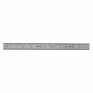 MITUTOYO 182-206 Steel Rule Rigid 6 Inch 50 / 100ths / 0.5 / 1mm | AE7ZCJ 6C298