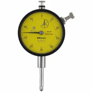 MITUTOYO 2050A-01 Dial Indicator, Range 0 To 20 Mm, Back Type Non-Removable Flat, Reading Continuous | CH6JCB 785TH0