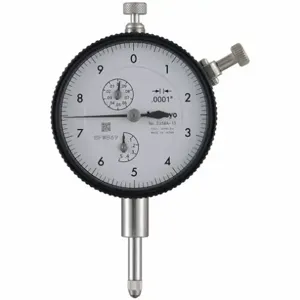 MITUTOYO 2358A-10W/CERT Dial Indicator, Range 0 To 5 Inch, Back Type Non-Removable Flat, Reading Continuous | CH6JEE 785TG7