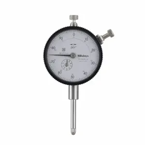 MITUTOYO 2416A-10 Dial Indicator, Range 0 To 1 Inch, Back Type Non-Removable Back Lug, Reading Continuous | CH6JEJ 785TG8