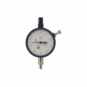 MITUTOYO 2803AB-10 Dial Indicator - Flat Back, 0 Inch To 0.025 Inch Range, Balanced Reading | CT3RGA 54GE64