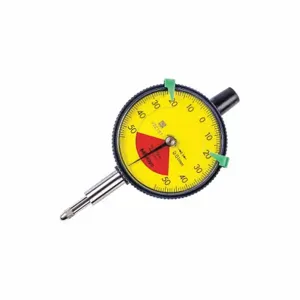 MITUTOYO 2972AB Dial Indicator - Flat Back, 0 To 1 mm Range, Balanced Reading, 50-0-50 Dial Reading, Agd 2 | CT3RGE 54GE70