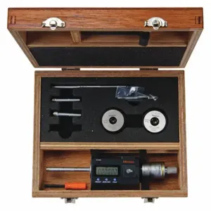 MITUTOYO 468-976 Digital 3-Point Inside Micrometer Set, 0.275 Inch To 0.5 In/6.92 mm To 12.7 mm Range, Ip65 | CT3RJL 54GF74