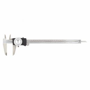 MITUTOYO 505-749 Dial Caliper 12 Inch 0.200/Rev White Face | AB4PZK 1ZRR9