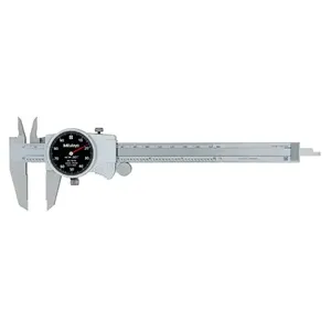 MITUTOYO 505-733 Metric Dial Caliper, 0 to 200 mm Range, +/-0.03 mm Accuracy, 0.01 mm Dial Graduation | CT3QZG 511L03