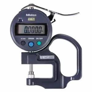 MITUTOYO 547-526S Digital Thickness Gauge, 0 Inch To 1/2 In/0 mm To 12 mm Range | CT3RCH 39X538