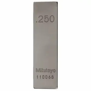 MITUTOYO 611212-531 Gage Block Rectangular Steel 0.250 Inch Asme 0 | AE9YER 6NRE3