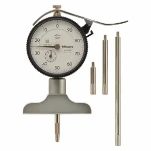 MITUTOYO 7217A Dial Depth Gauge, 0 Inch To 8 Inch Range, +/-0.002 Inch Accuracy, 0.001 Inch Graduations | CT3RCX 54GF75