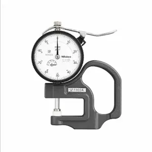 MITUTOYO 7300A W/CERT Dial Thickness Gauge, 0 Inch to 0.5 Inch Range, 0.001 Inch Graduations, 30 mm Throat Depth | CN2THV 7300SCERT / 5RCG8