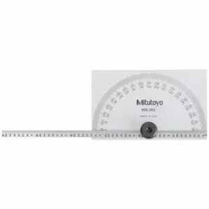 MITUTOYO 968-203 Protractor Rectangular 6 Inch 1/64 Graduated | AA8YFJ 1ARY7