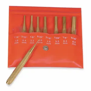 MITUTOYO 985-120 Punch Set Brass Pin 4 In | AD8MZB 4LB29